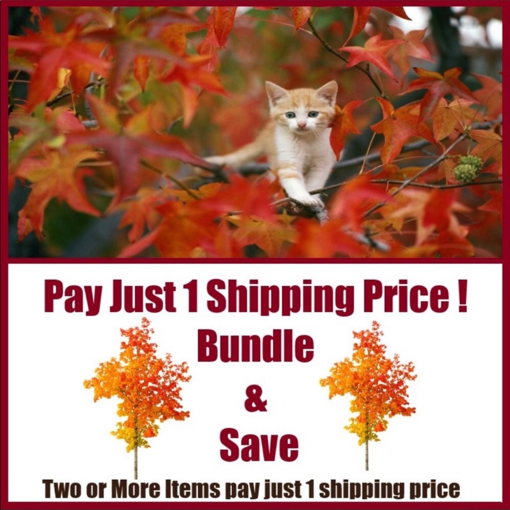 Bundle and save 25% plus one shipping charge